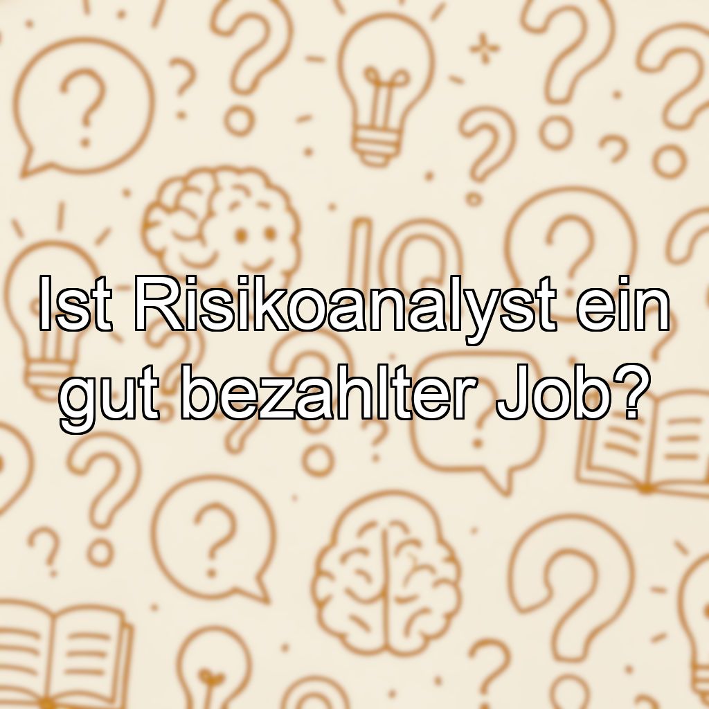 Ist Risikoanalyst ein gut bezahlter Job?