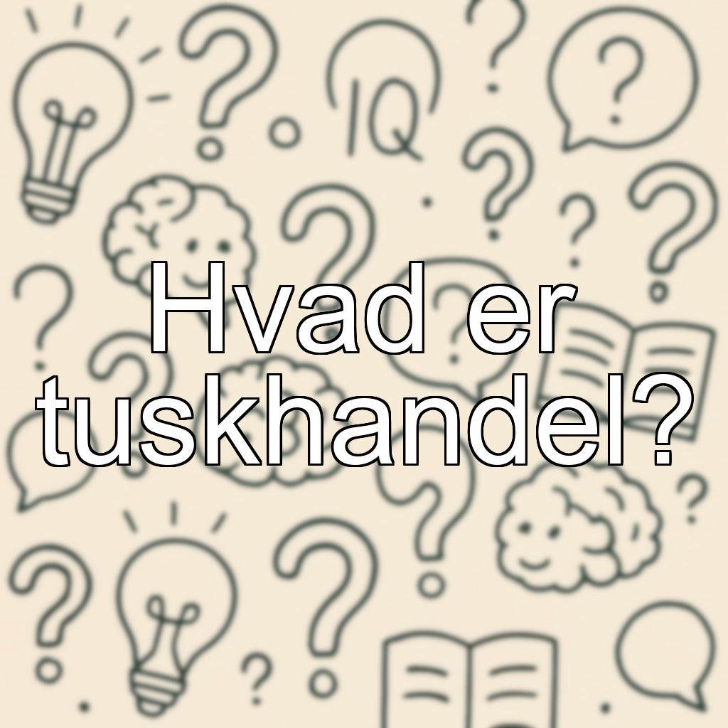 Hvad er tuskhandel?