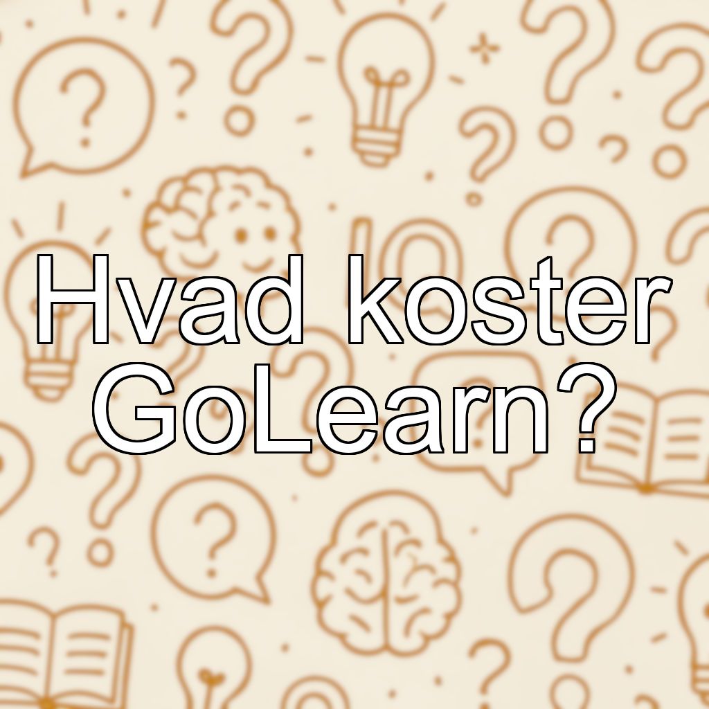 Hvad koster GoLearn?