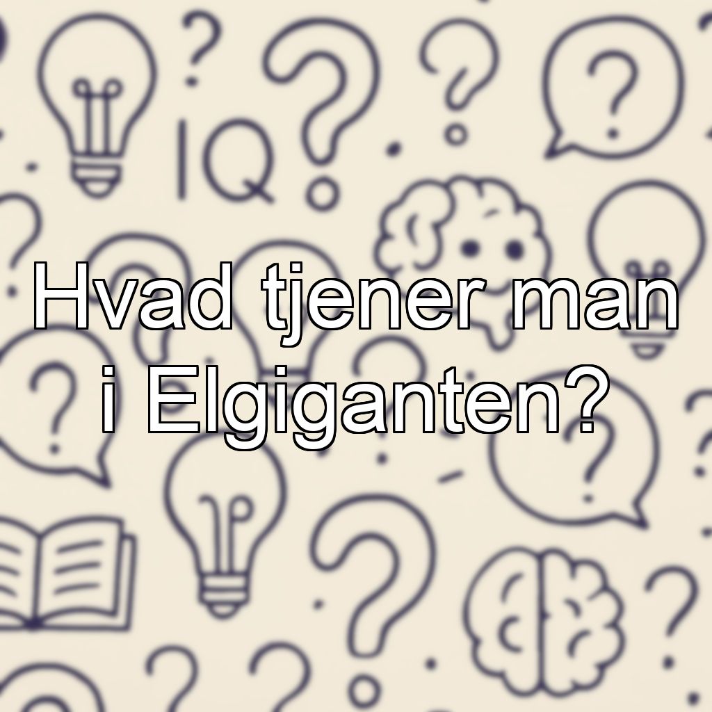 Hvad tjener man i Elgiganten?