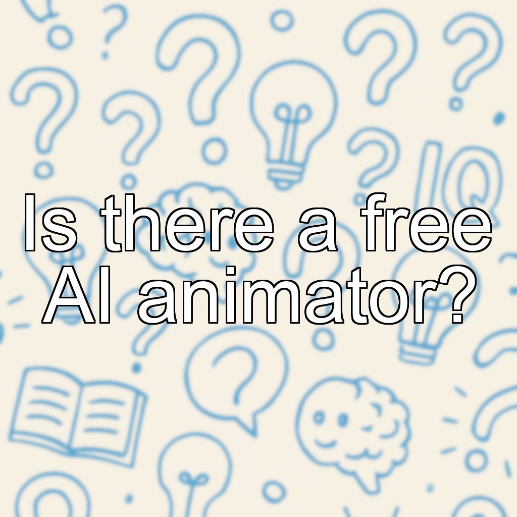 Is there a free AI animator?
