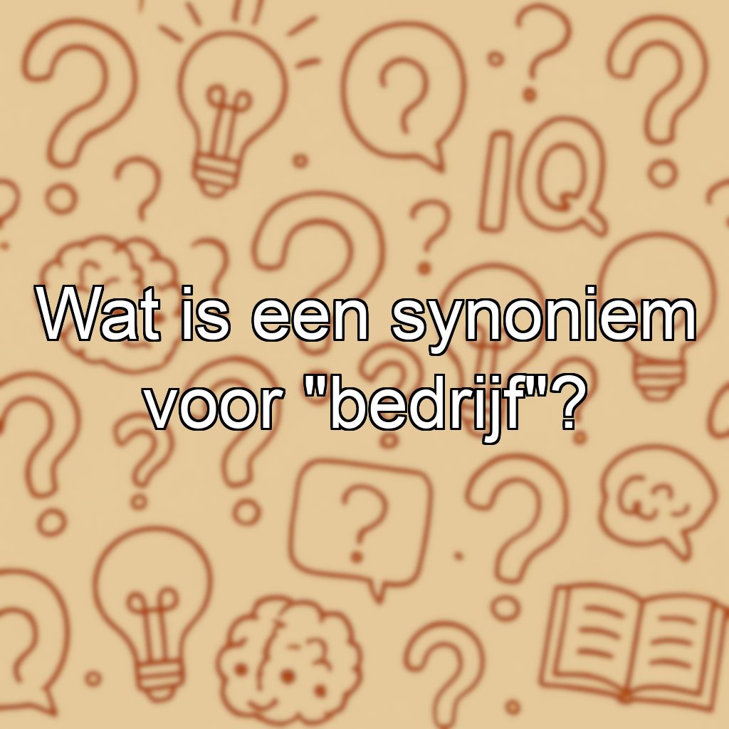 Wat is een synoniem voor 