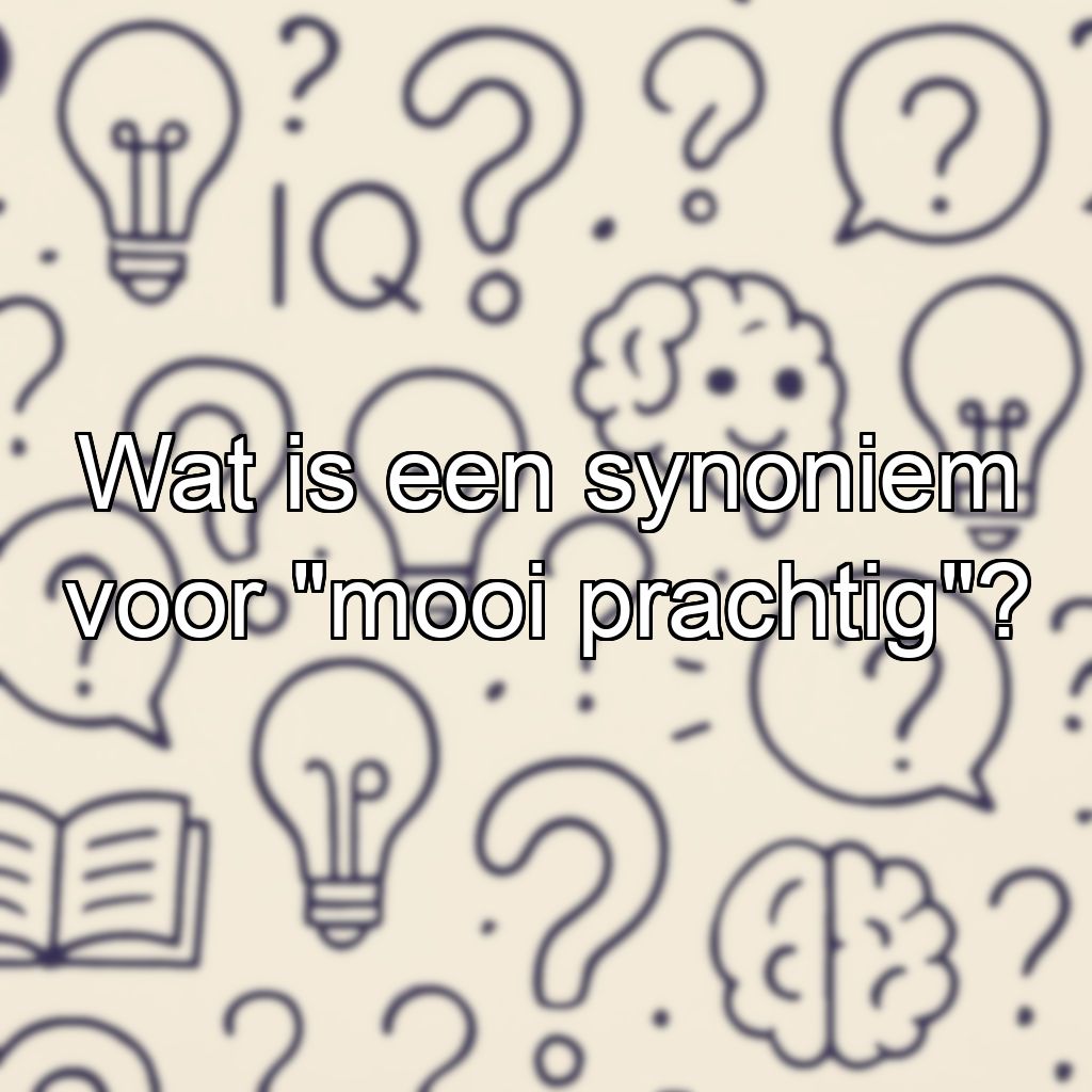 Wat is een synoniem voor 