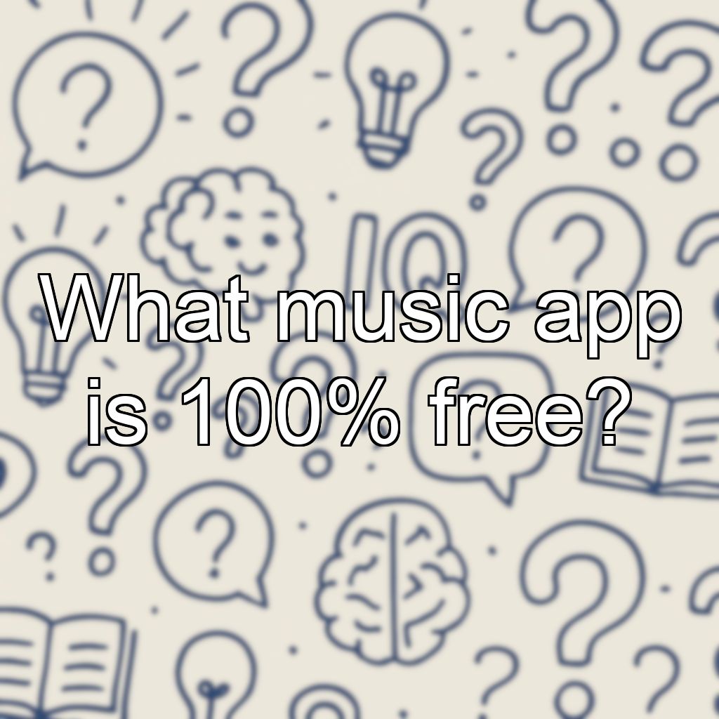 What music app is 100% free?