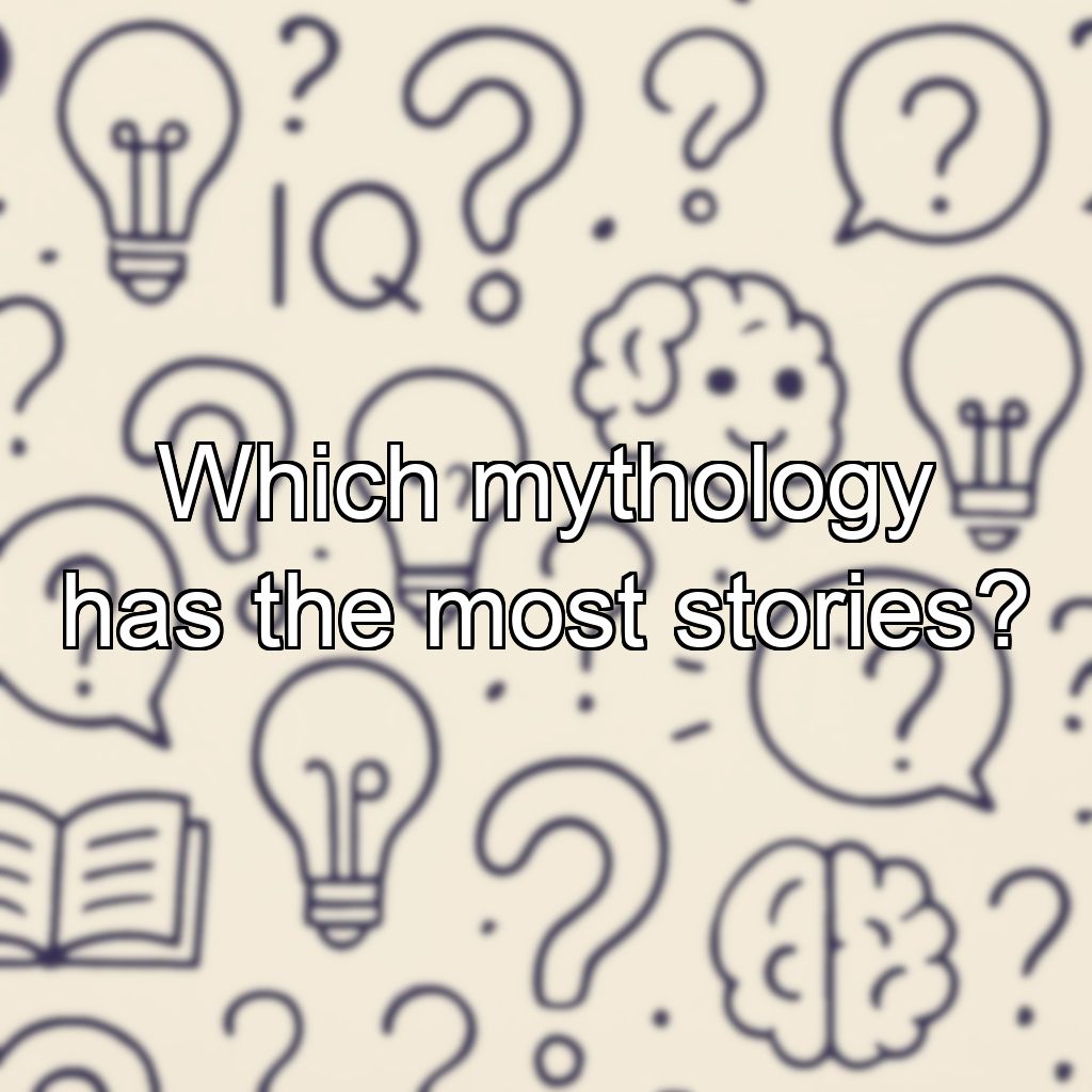 Which mythology has the most stories?