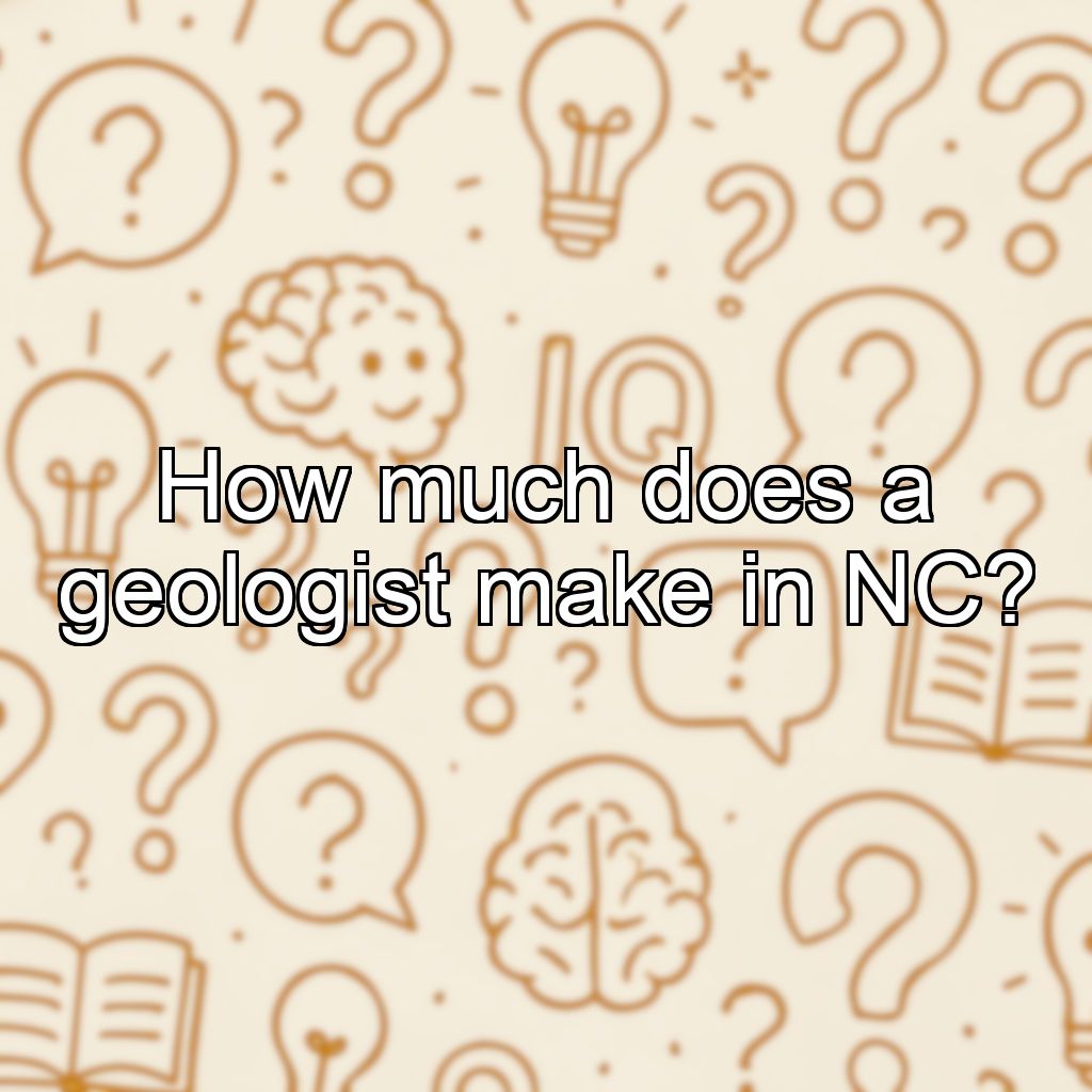How much does a geologist make in NC?