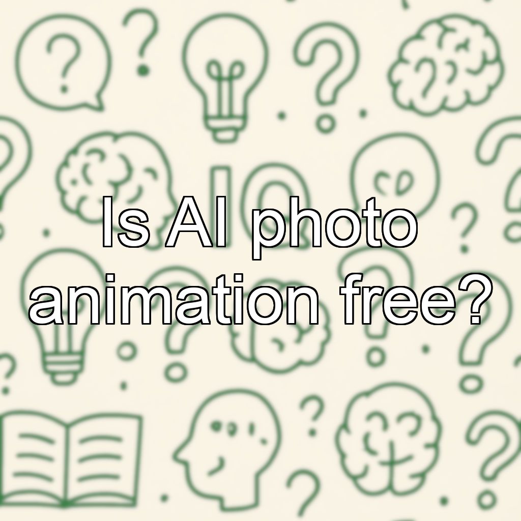 Is AI photo animation free?