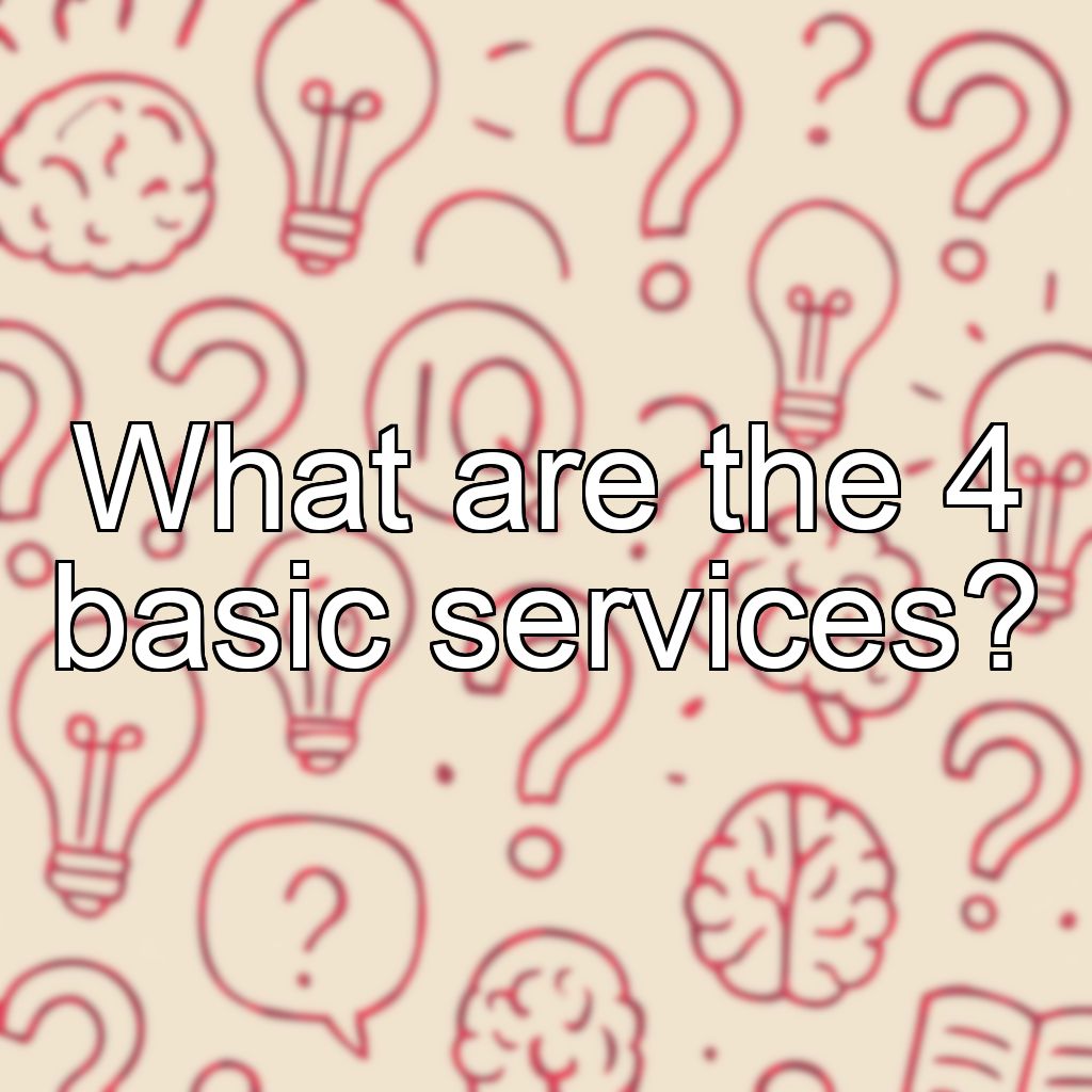 What are the 4 basic services?