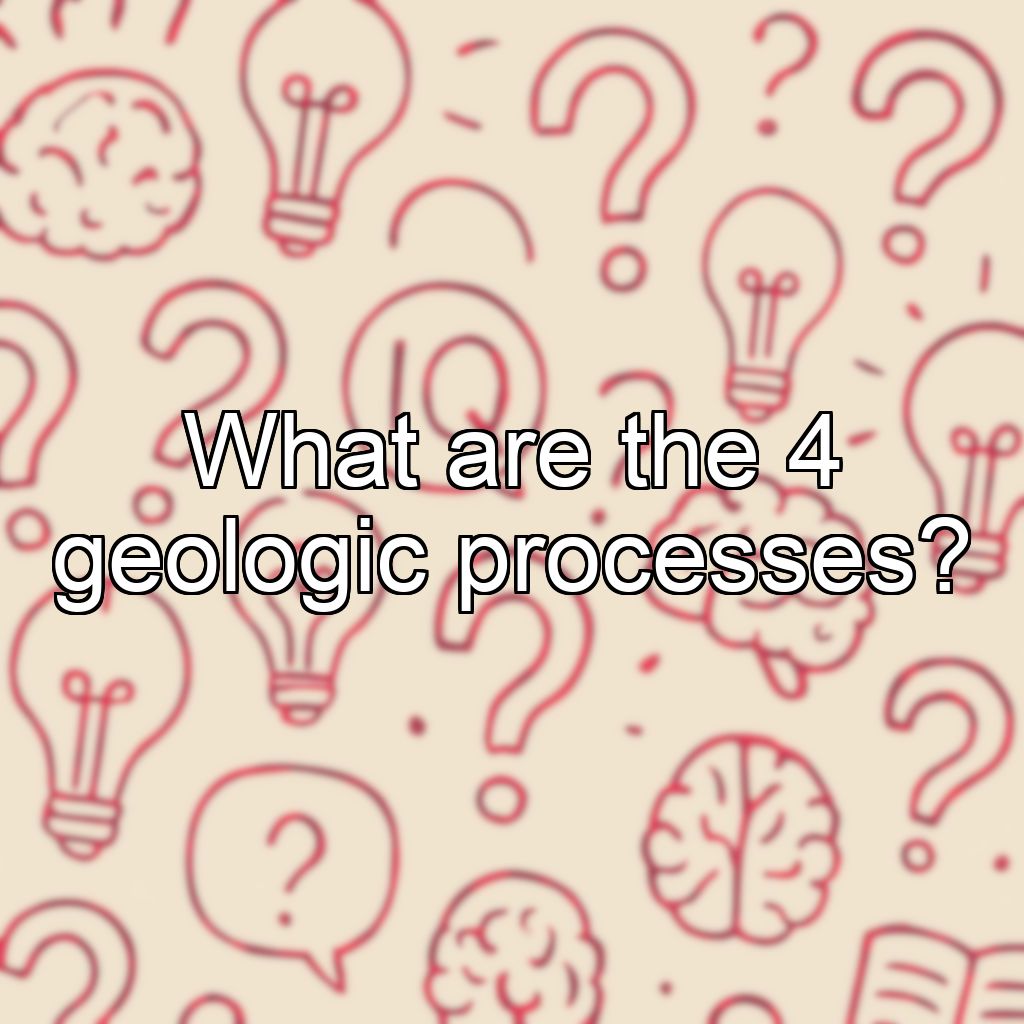 What are the 4 geologic processes?