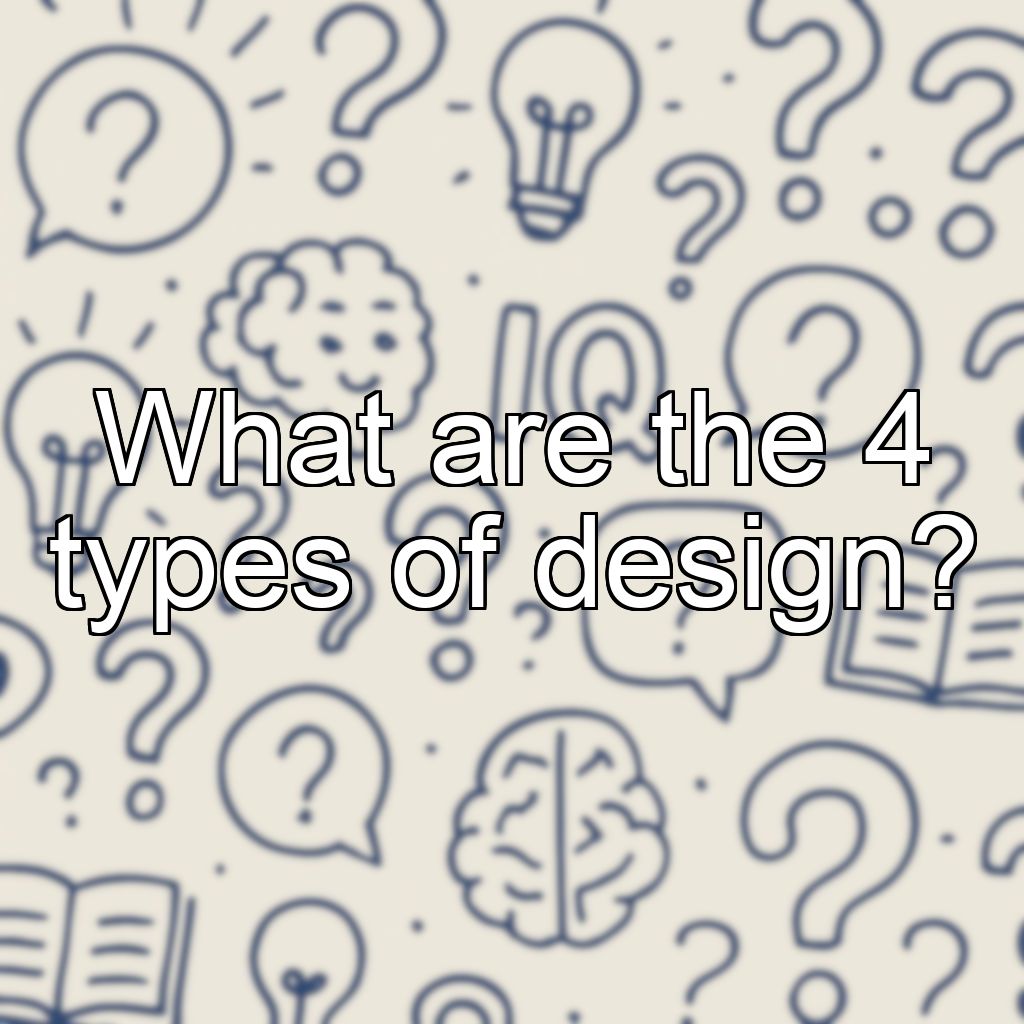 What are the 4 types of design?