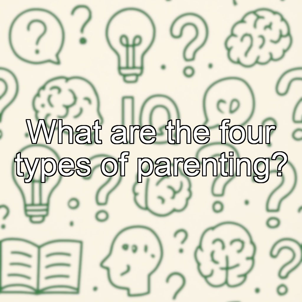 What are the four types of parenting?