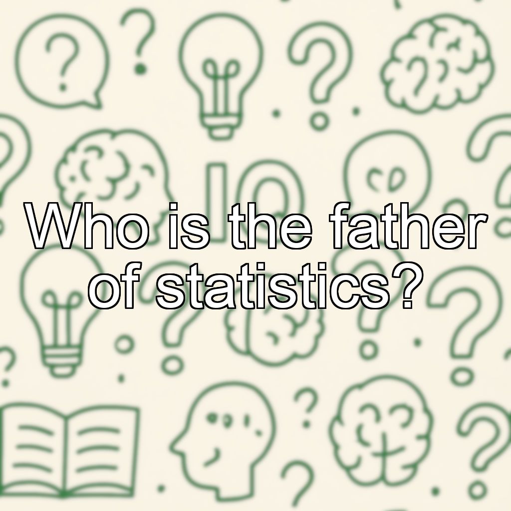Who is the father of statistics?