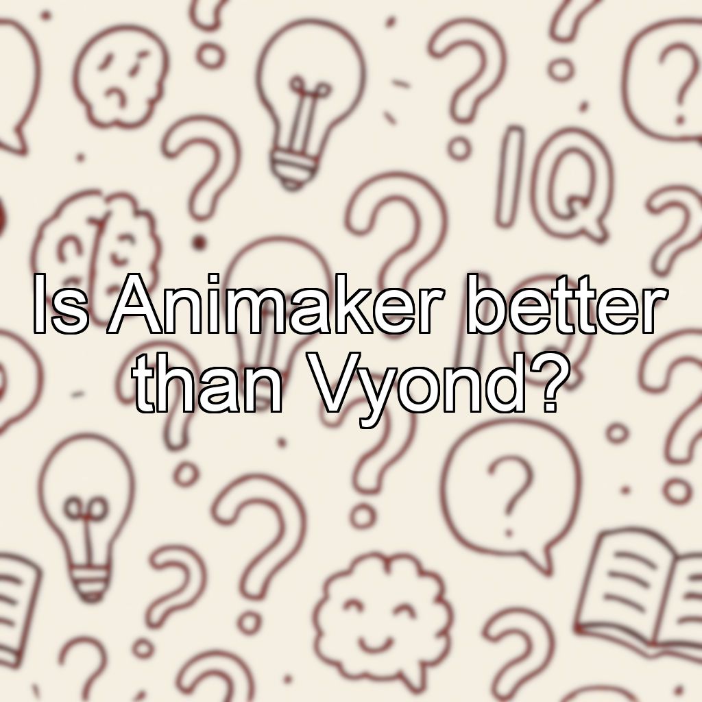 Is Animaker better than Vyond?