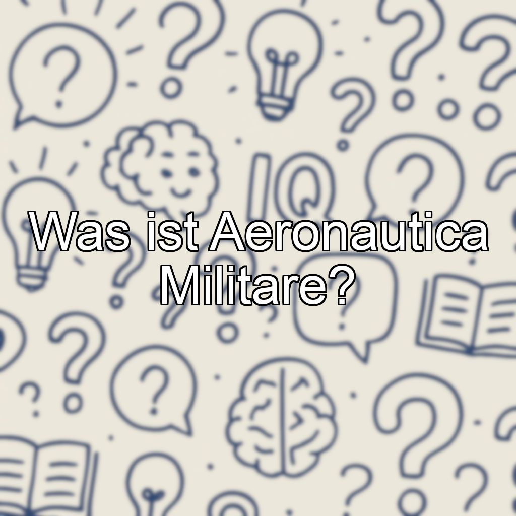 Was ist Aeronautica Militare?