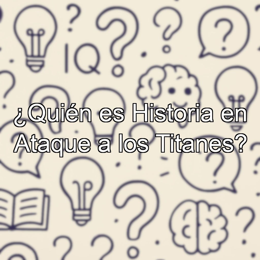 ¿Quién es Historia en Ataque a los Titanes?