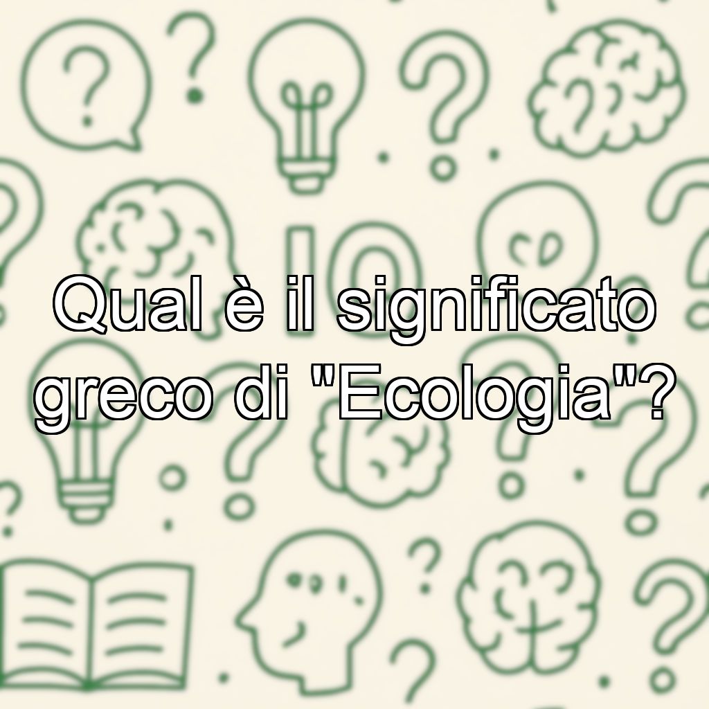 Qual è il significato greco di 