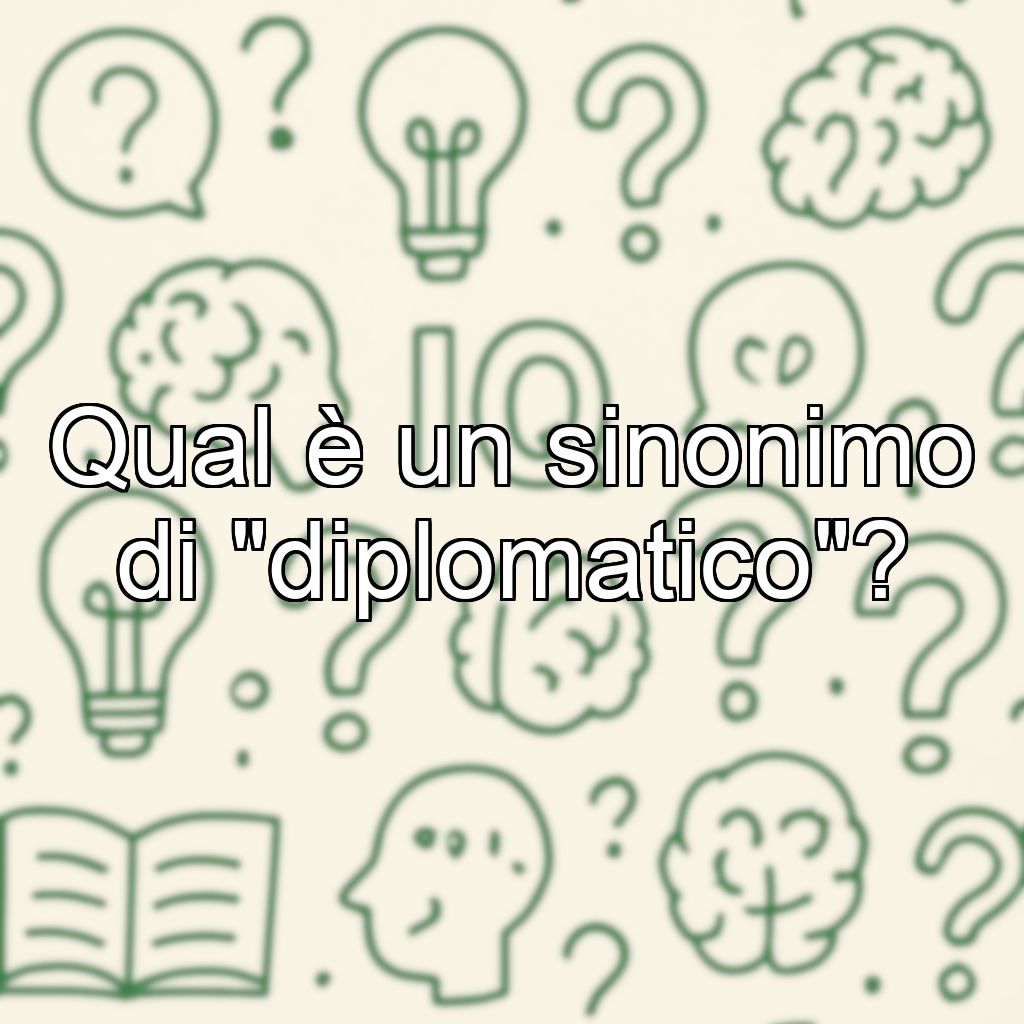 Qual è un sinonimo di 