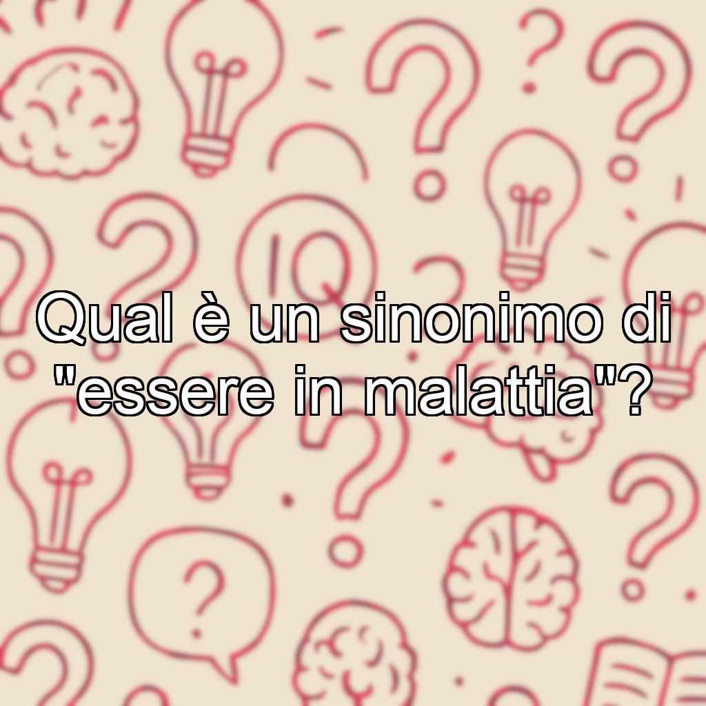 Qual è un sinonimo di 