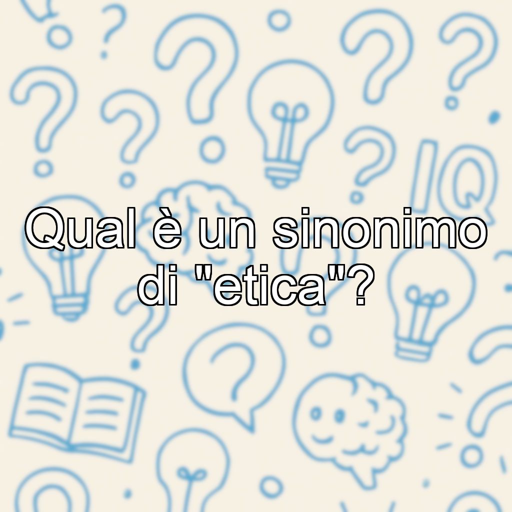 Qual è un sinonimo di 