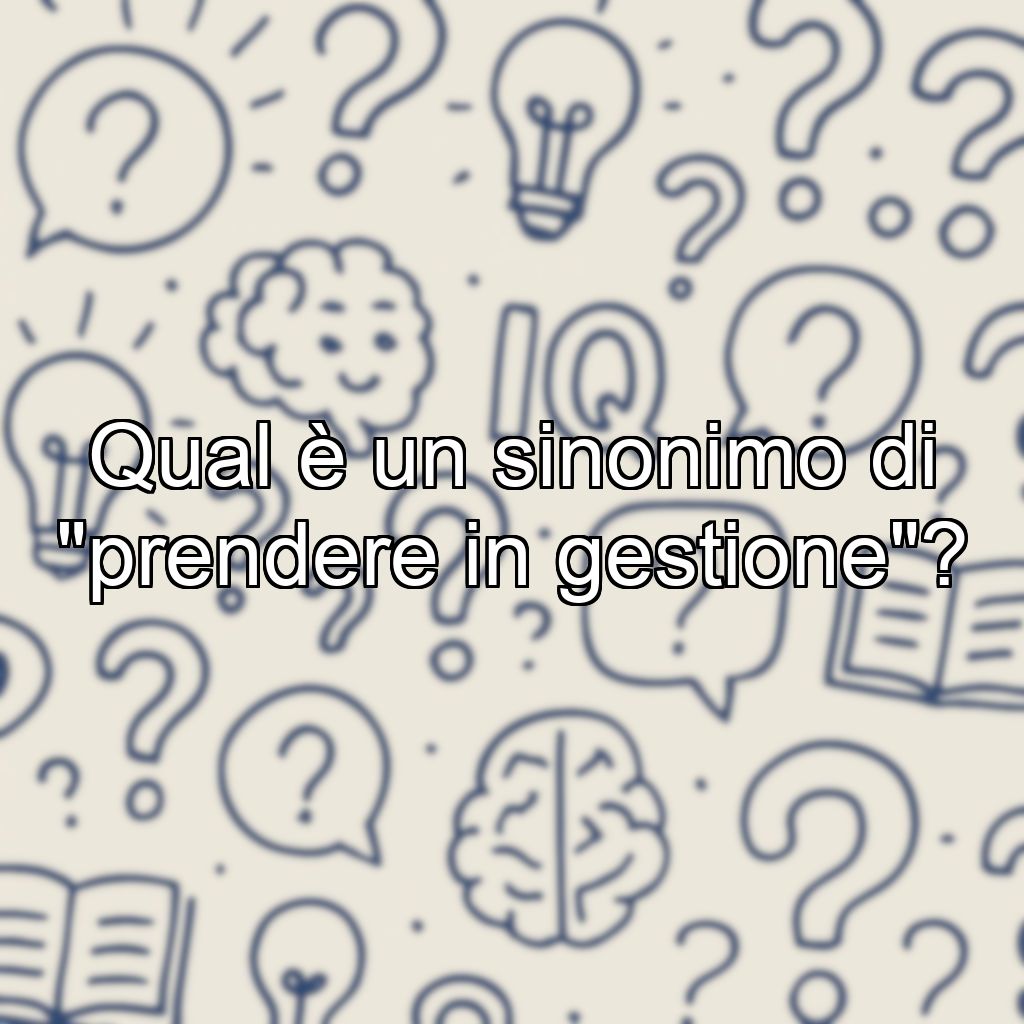 Qual è un sinonimo di 