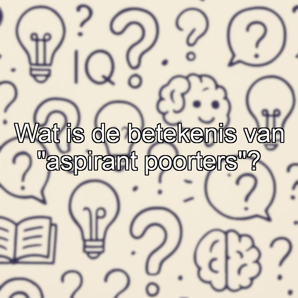 Wat is de betekenis van 