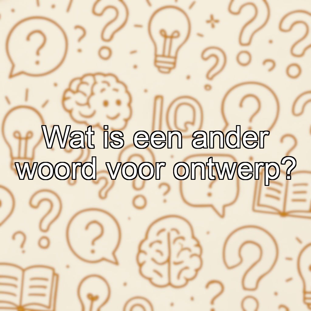 Wat is een ander woord voor ontwerp?