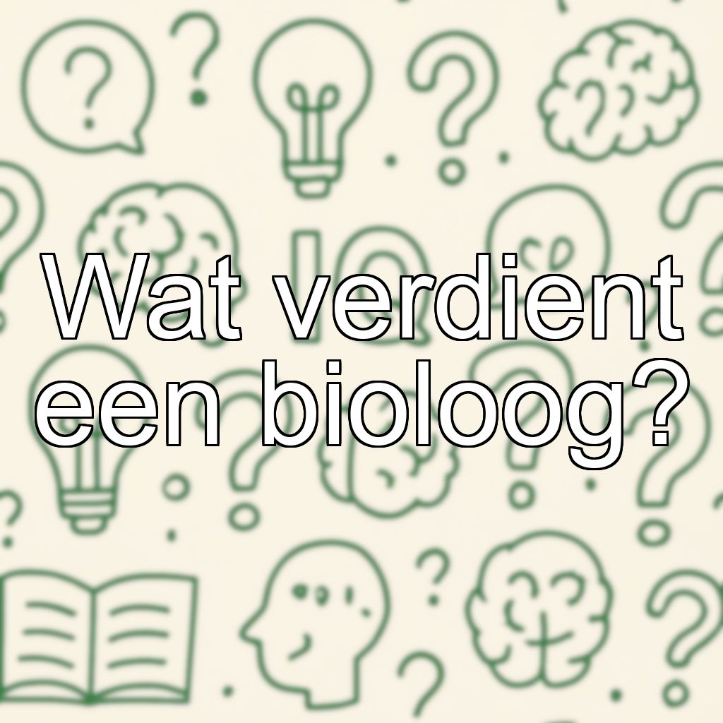 Wat verdient een bioloog?