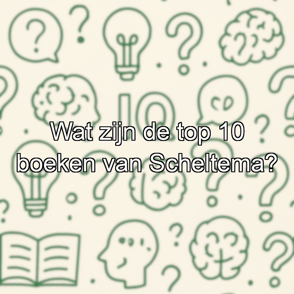 Wat zijn de top 10 boeken van Scheltema?
