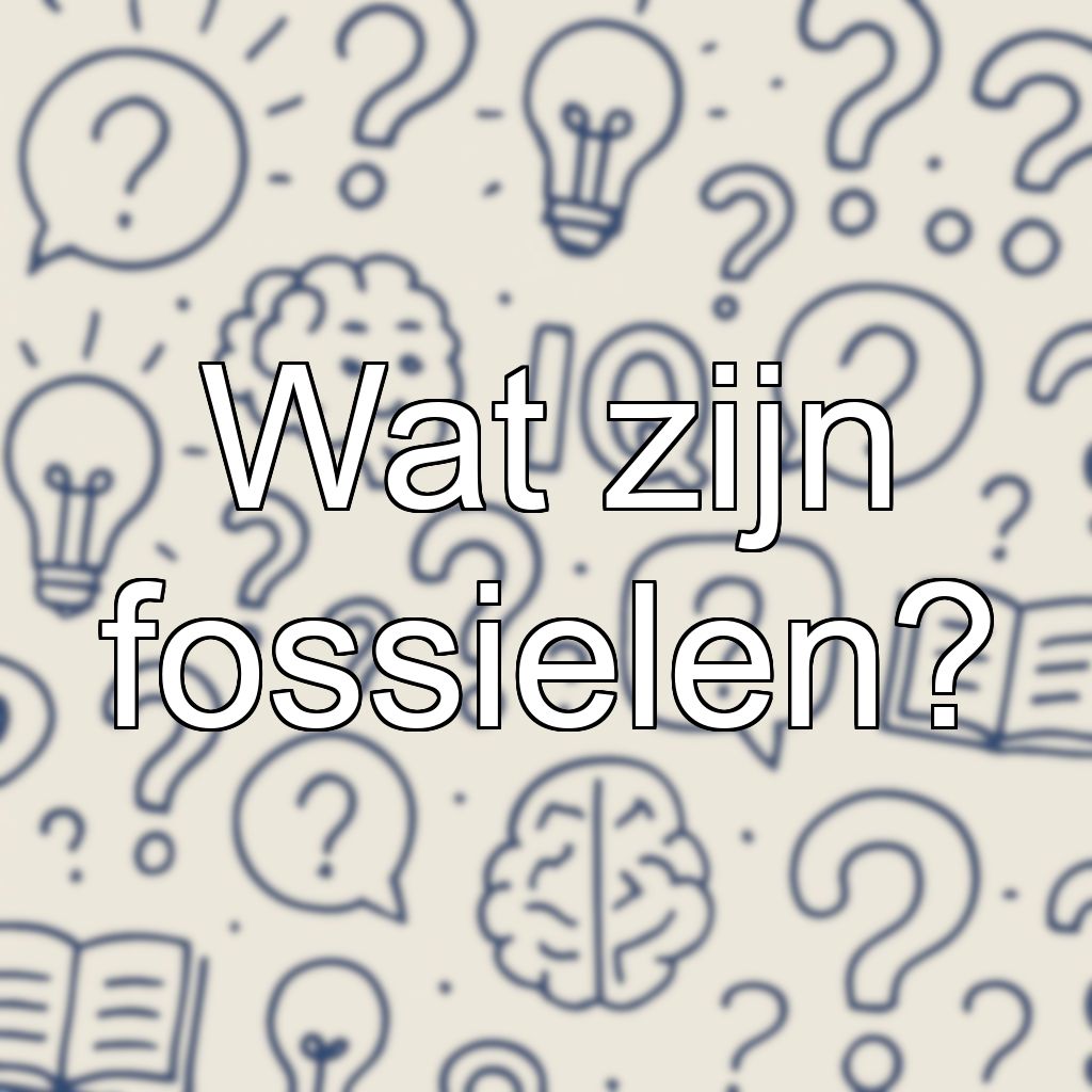 Wat zijn fossielen?