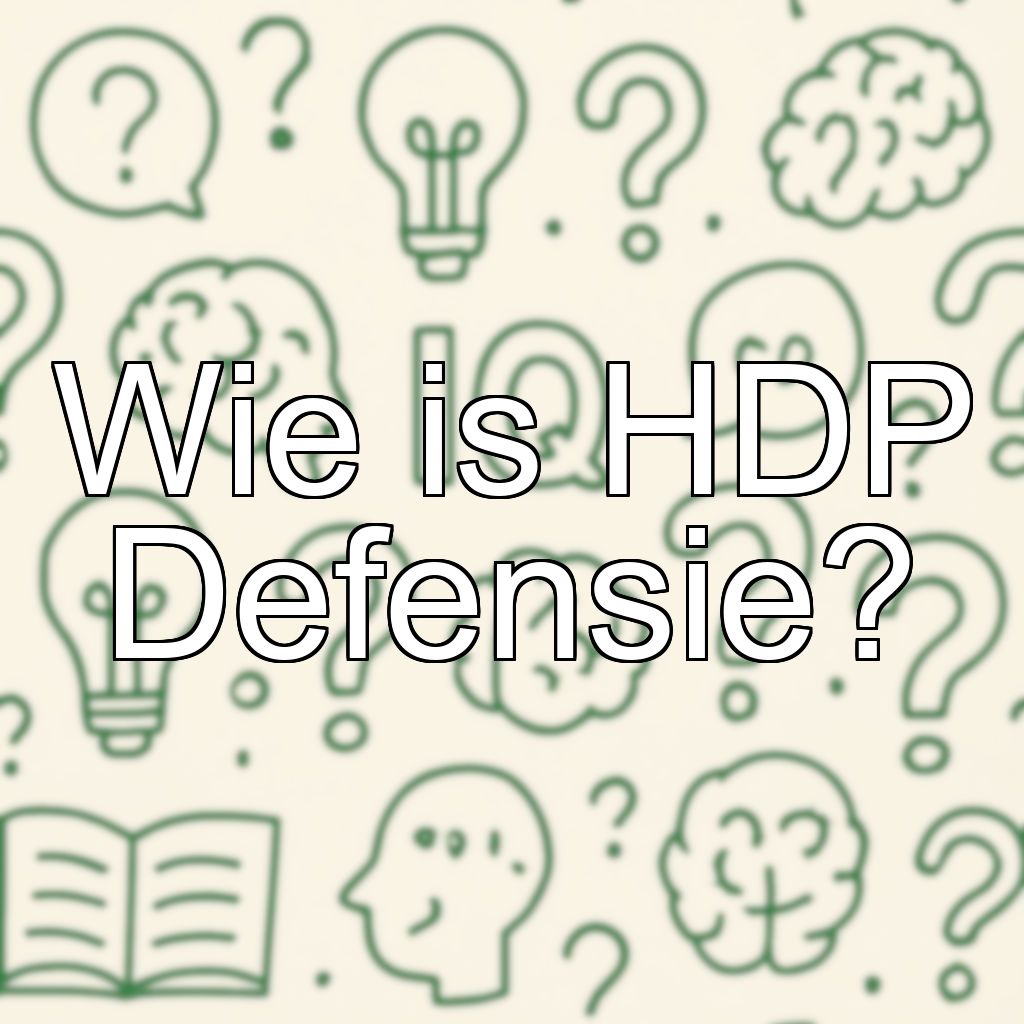 Wie is HDP Defensie?