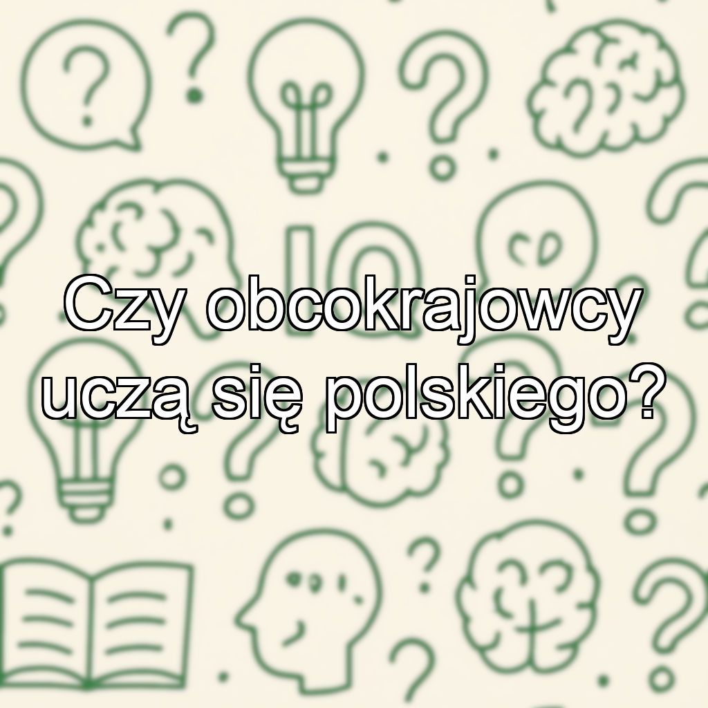 Czy obcokrajowcy uczą się polskiego?