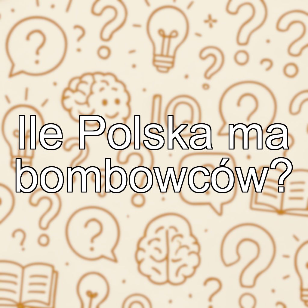 Ile Polska ma bombowców?