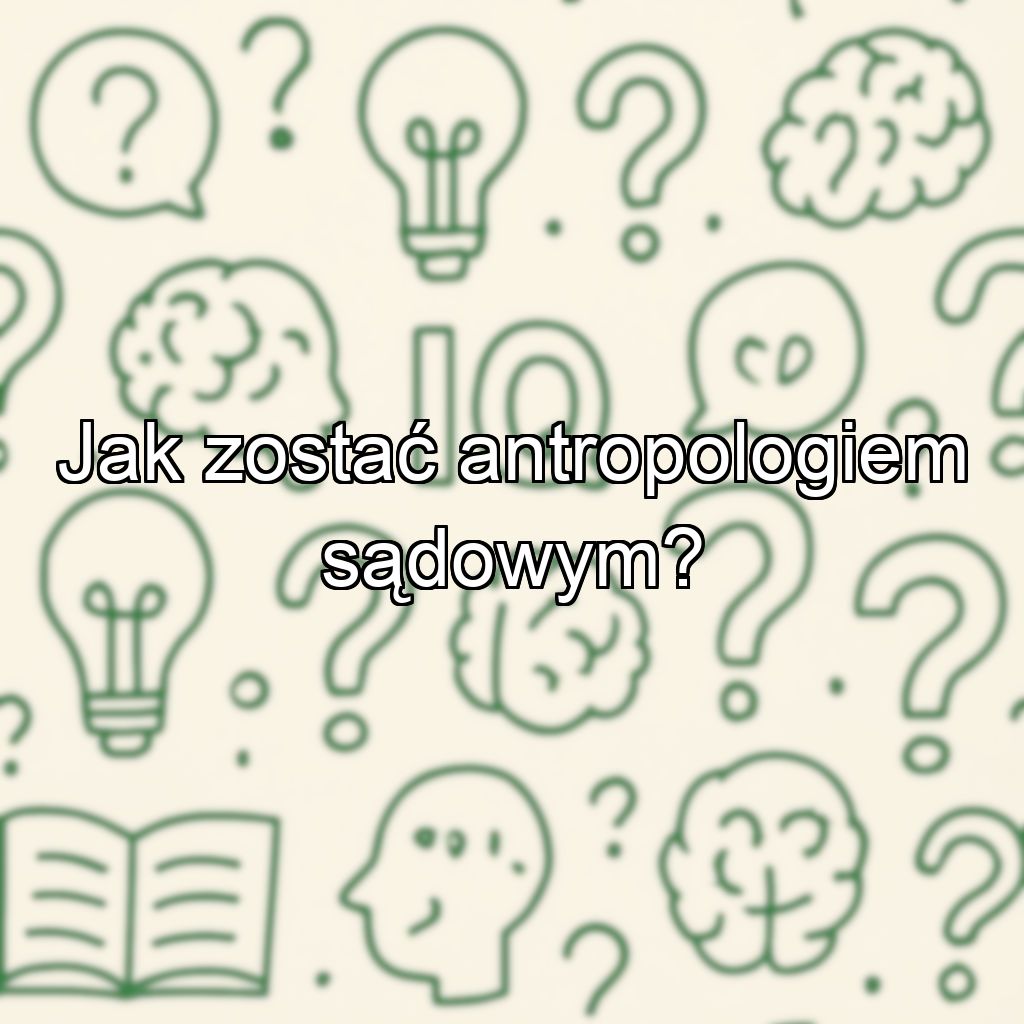 Jak zostać antropologiem sądowym?