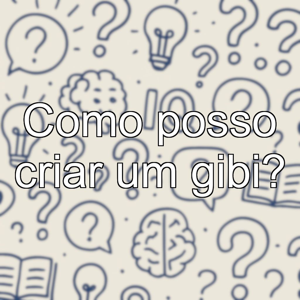 Como posso criar um gibi?