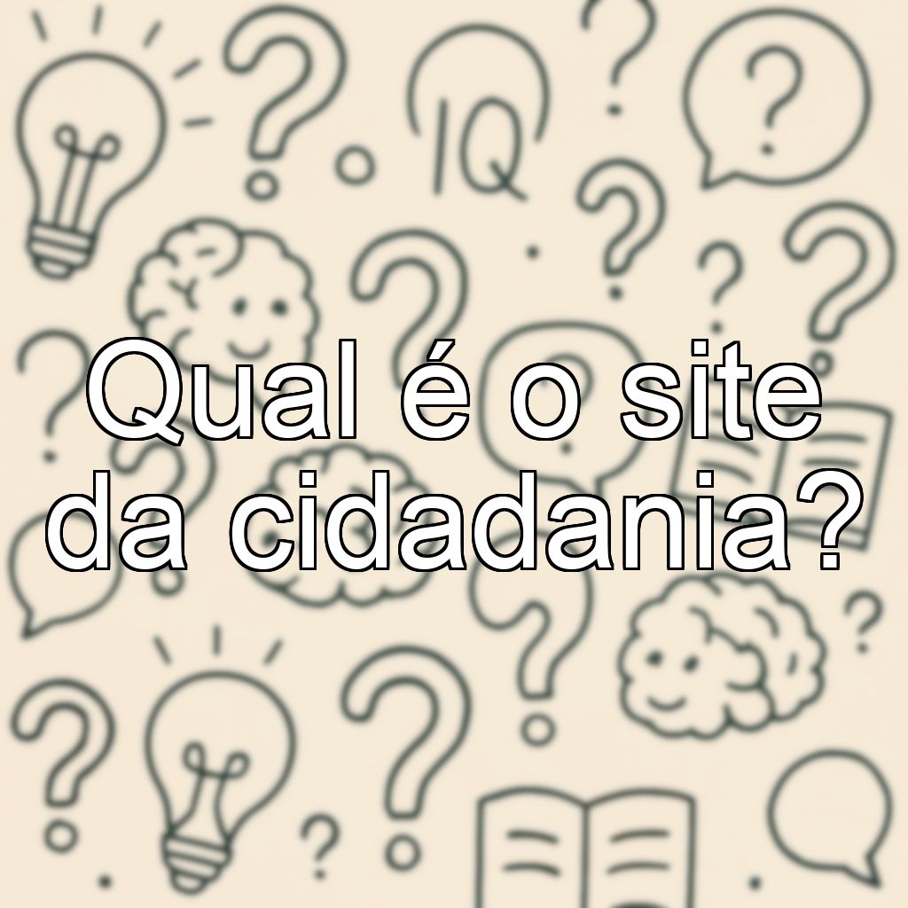 Qual é o site da cidadania?