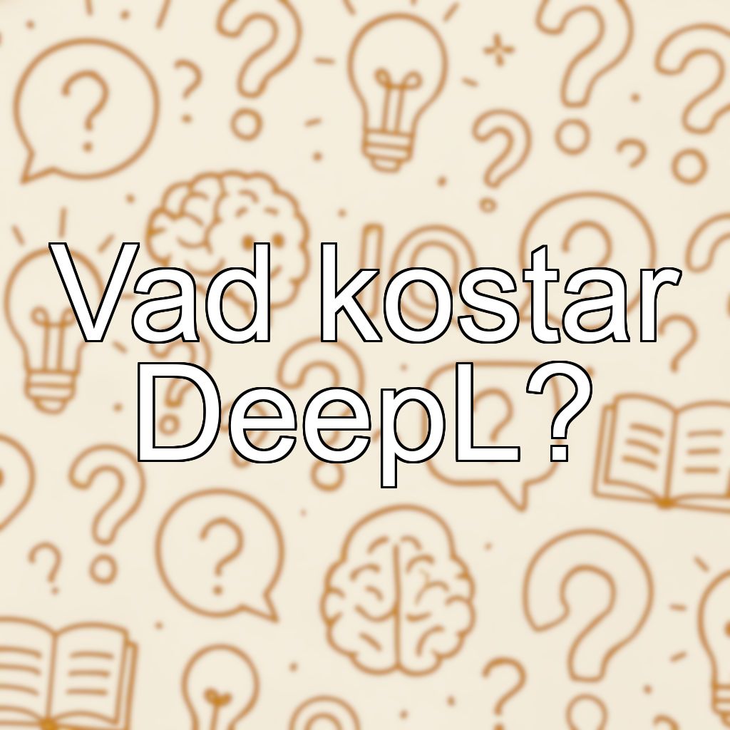 Vad kostar DeepL?