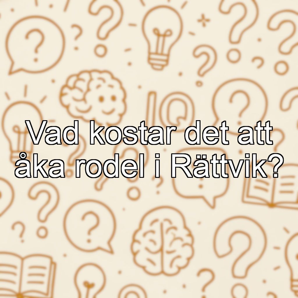 Vad kostar det att åka rodel i Rättvik?