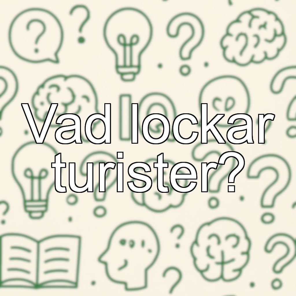 Vad lockar turister?